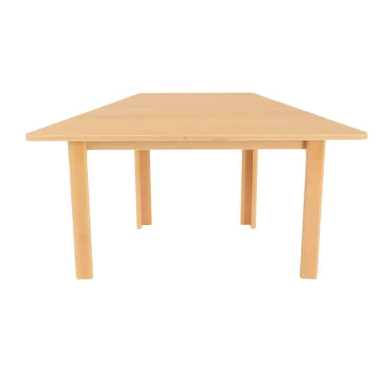 Solid Beech Trapezoidal Table - Image 4