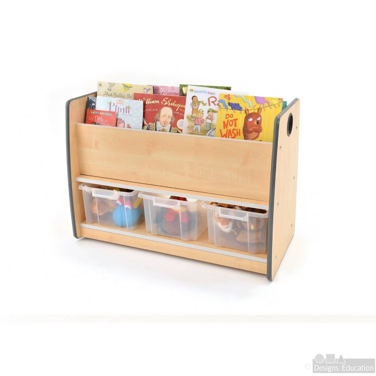Essentials Size 2 Book Storage with Tubs Designs For Education