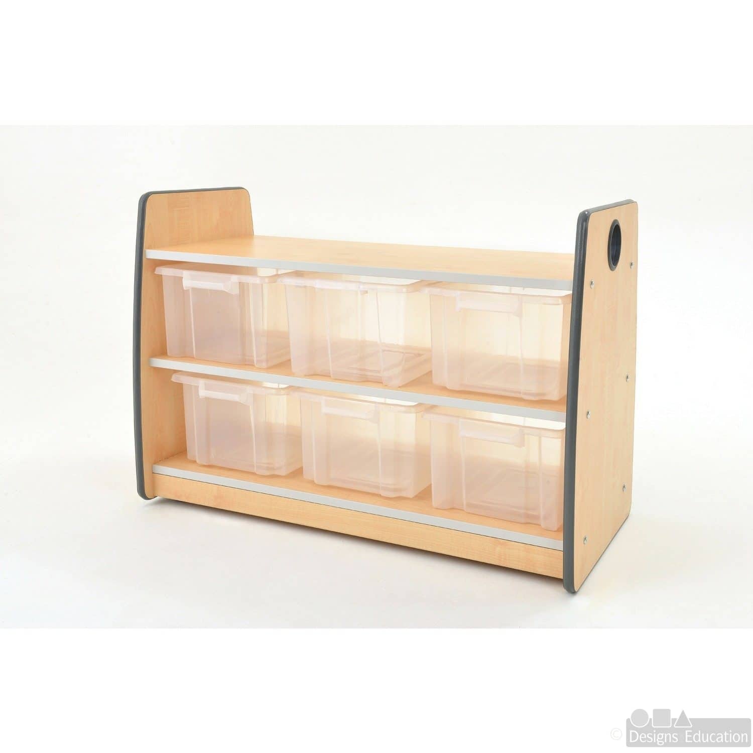 Essentials Size 2 Shelving Unit with Tubs Designs For Education