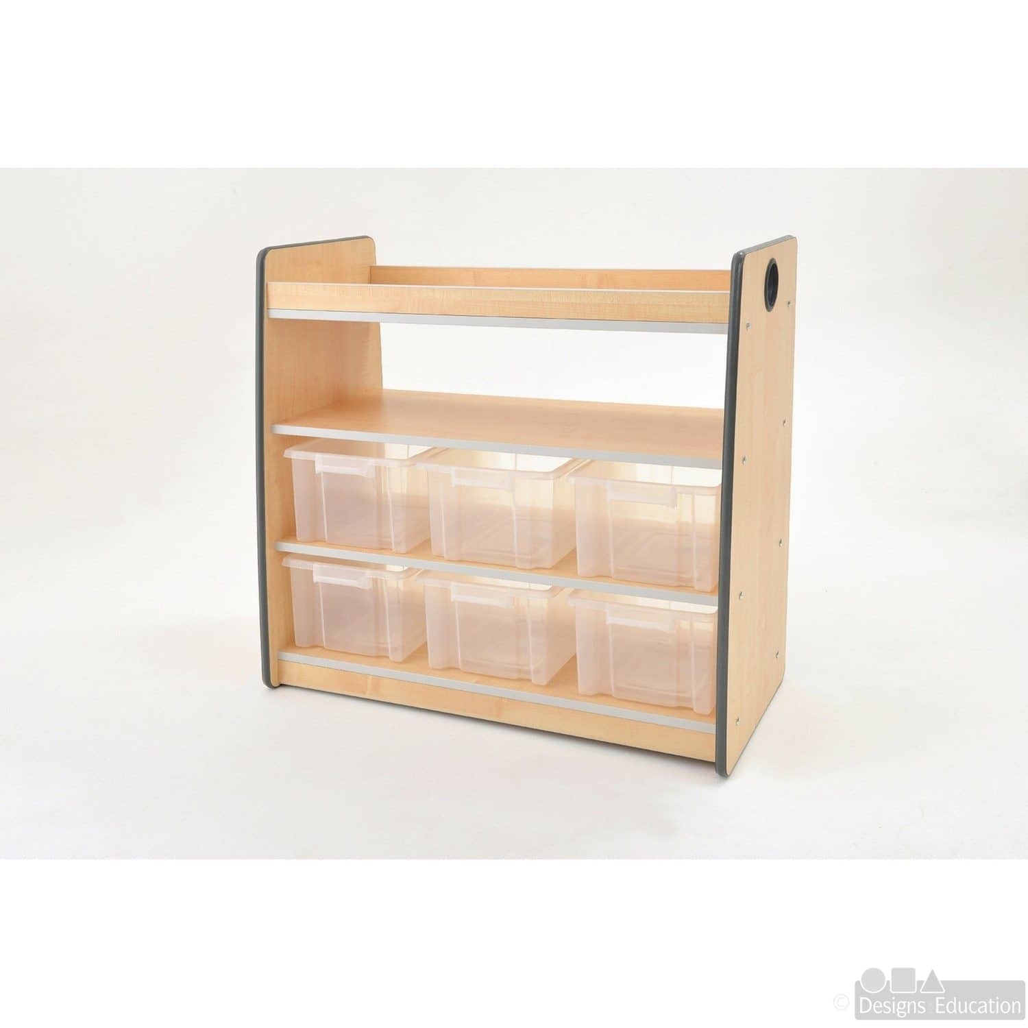 Essentials Size 3 Shelving Unit with Tubs Designs For Education