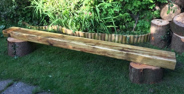2.4m Stumps and Sleeper Bench