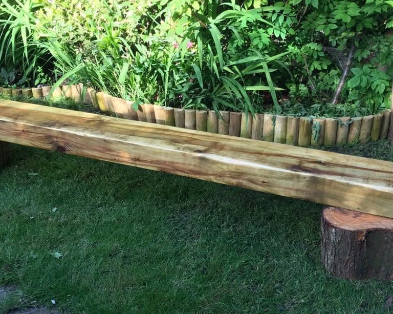 2.4m Stumps and Sleeper Bench