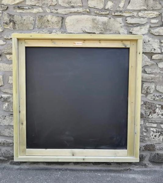 Large Square All Weather Framed Chalkboard