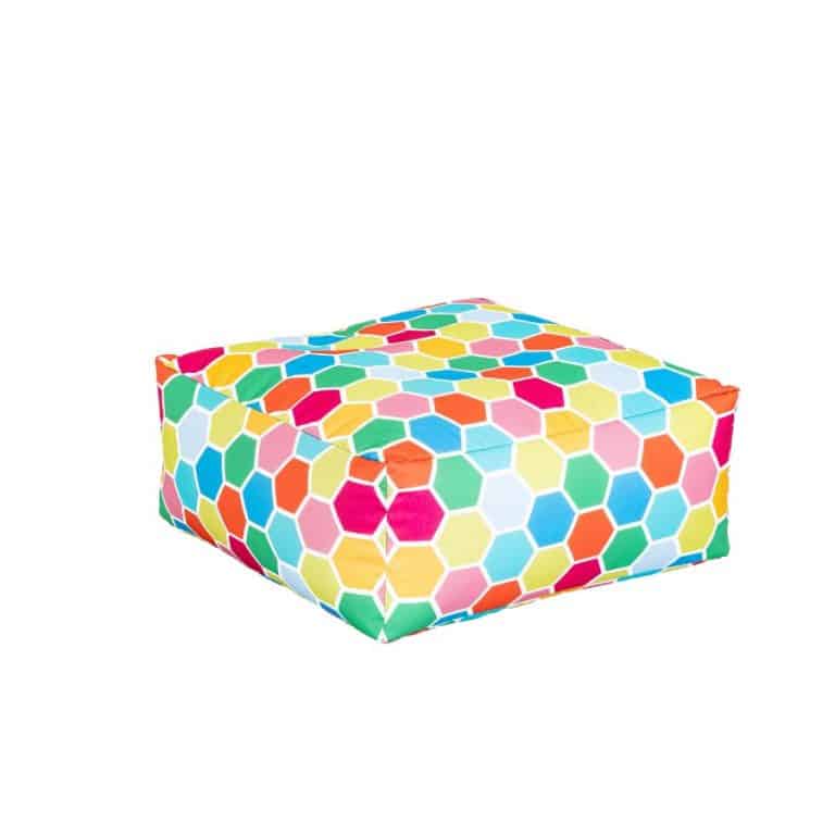 Kaleidoscope Large Low Bean Square