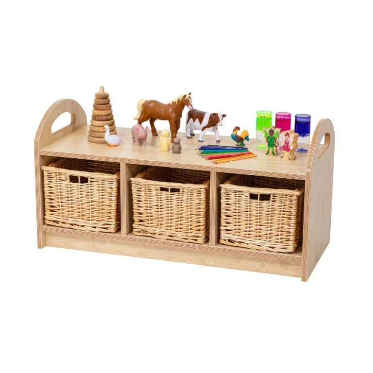 1 Tier Storage - with Back and Dividers