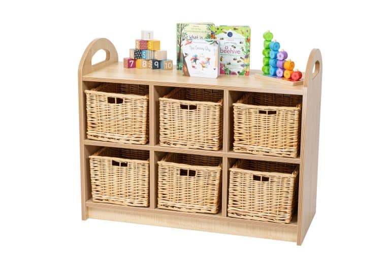 Pioneer 2 Tier Storage - With Back and Dividers