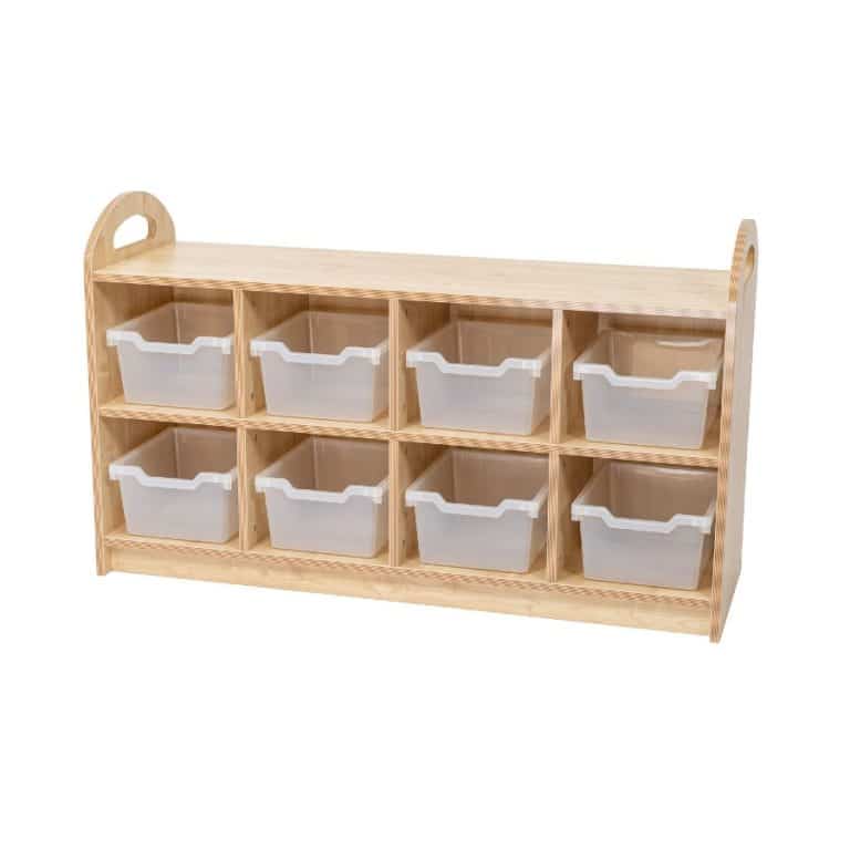 Pioneer 2 Tier Wide Unit - with back - Image 2