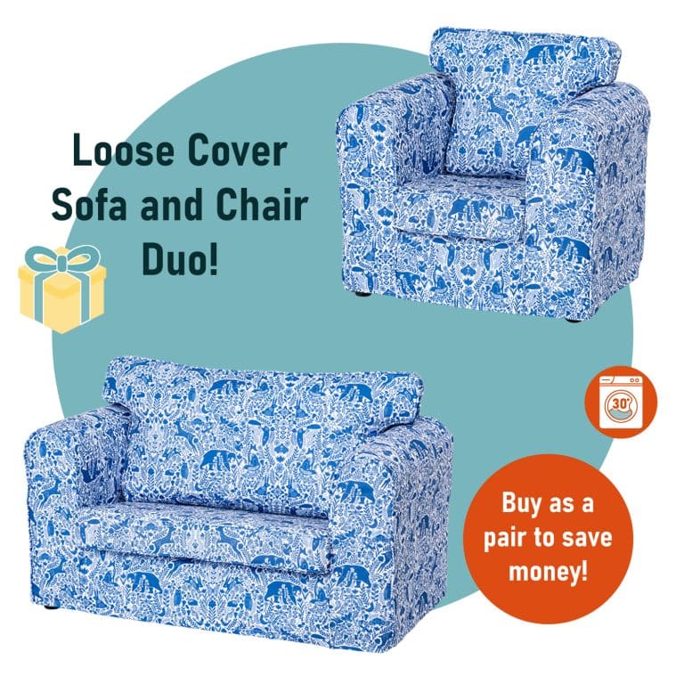 Loose Cover Sofa and Chair Duo Sets - Image 3