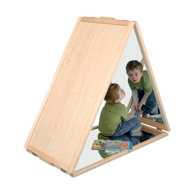 Triangular Floor Mirror