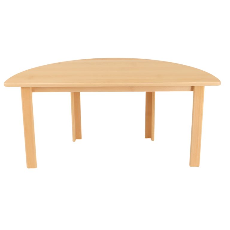 Half Circular Solid Beech Table - Image 3
