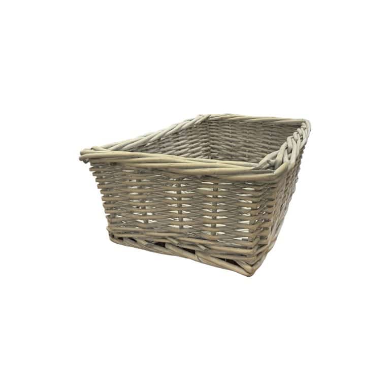 Shallow Basket Pack of 9- Grey