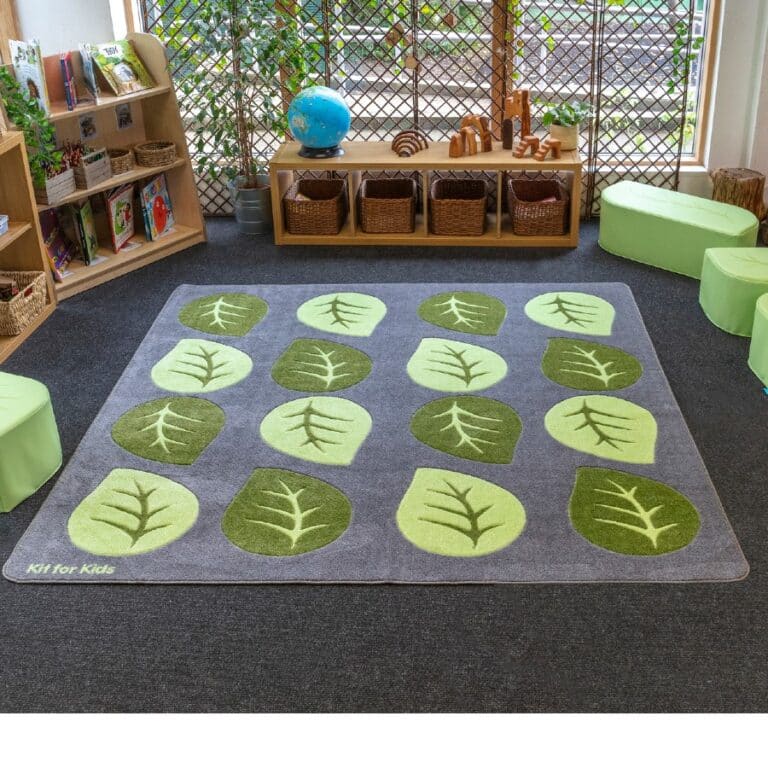 Natural World Carved Leaf Placement Carpet