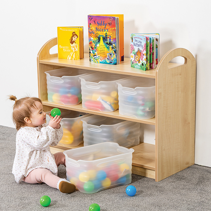 CloudCubby® Pioneer Two Tier Open Shelving