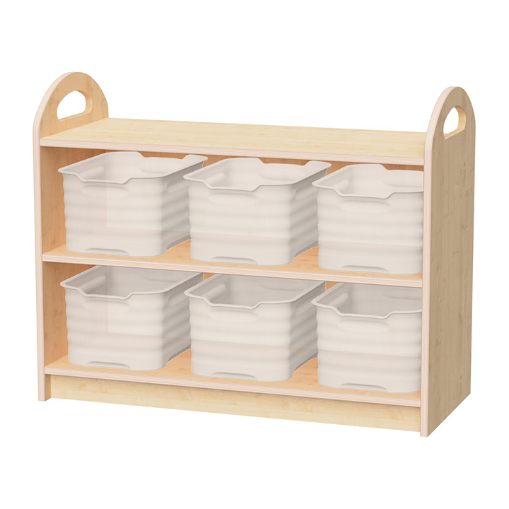 CloudCubby® Pioneer Two Tier Open Shelving