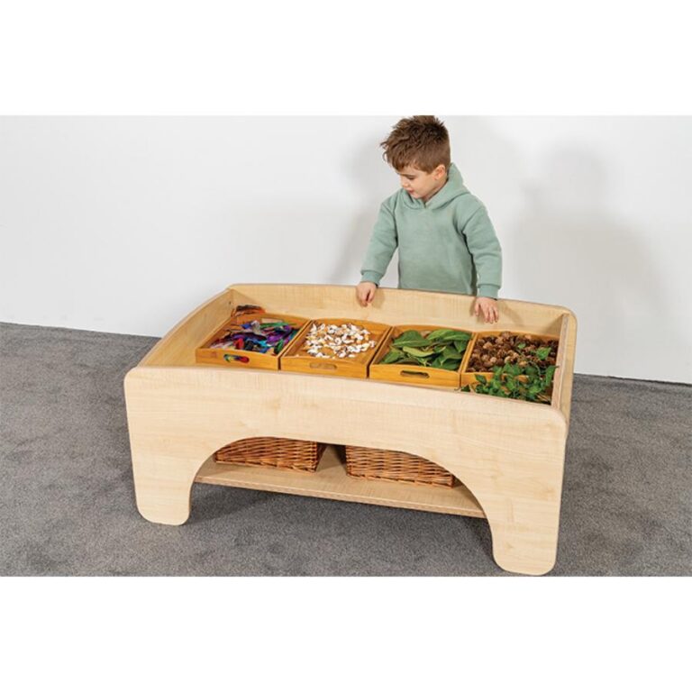 Investigation Table with Divided Trays