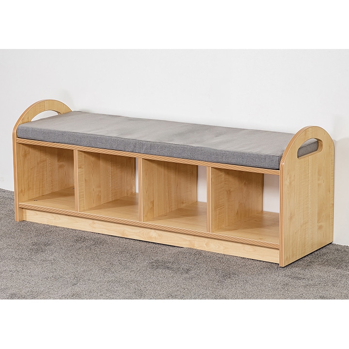 Cloudcubby® Pioneer Wide Open Shelving Unit with Seat Pad - Image 3