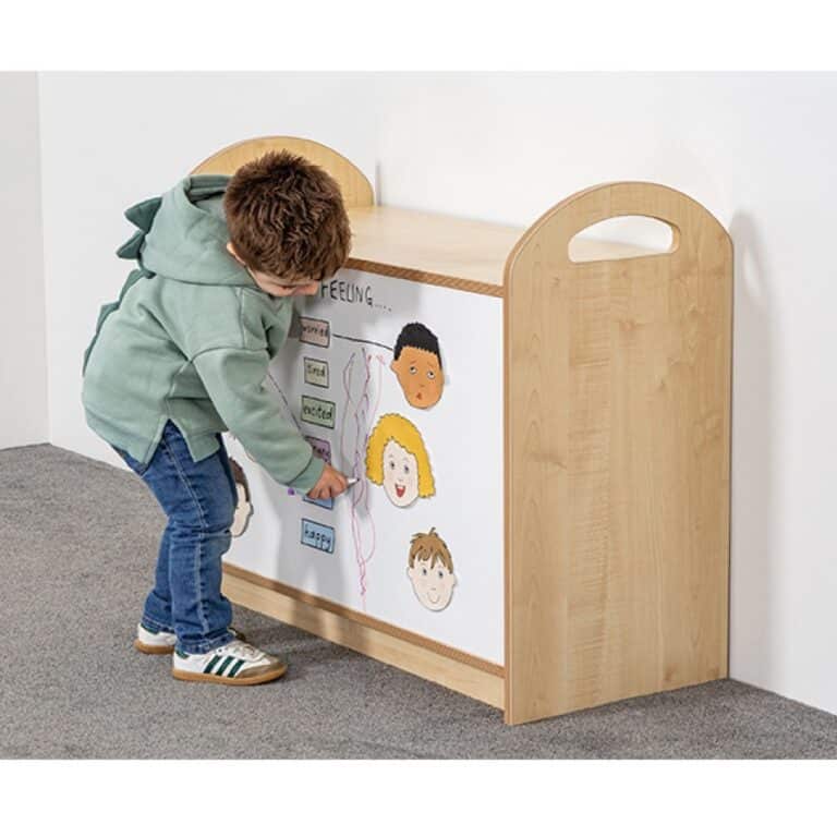 Pioneer Two Tier Storage Unit with Whiteboard Back