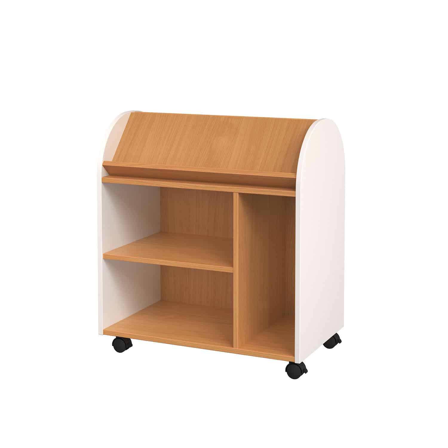 Herok Aspen Dry Erase Angled Book Trolley - Image 2