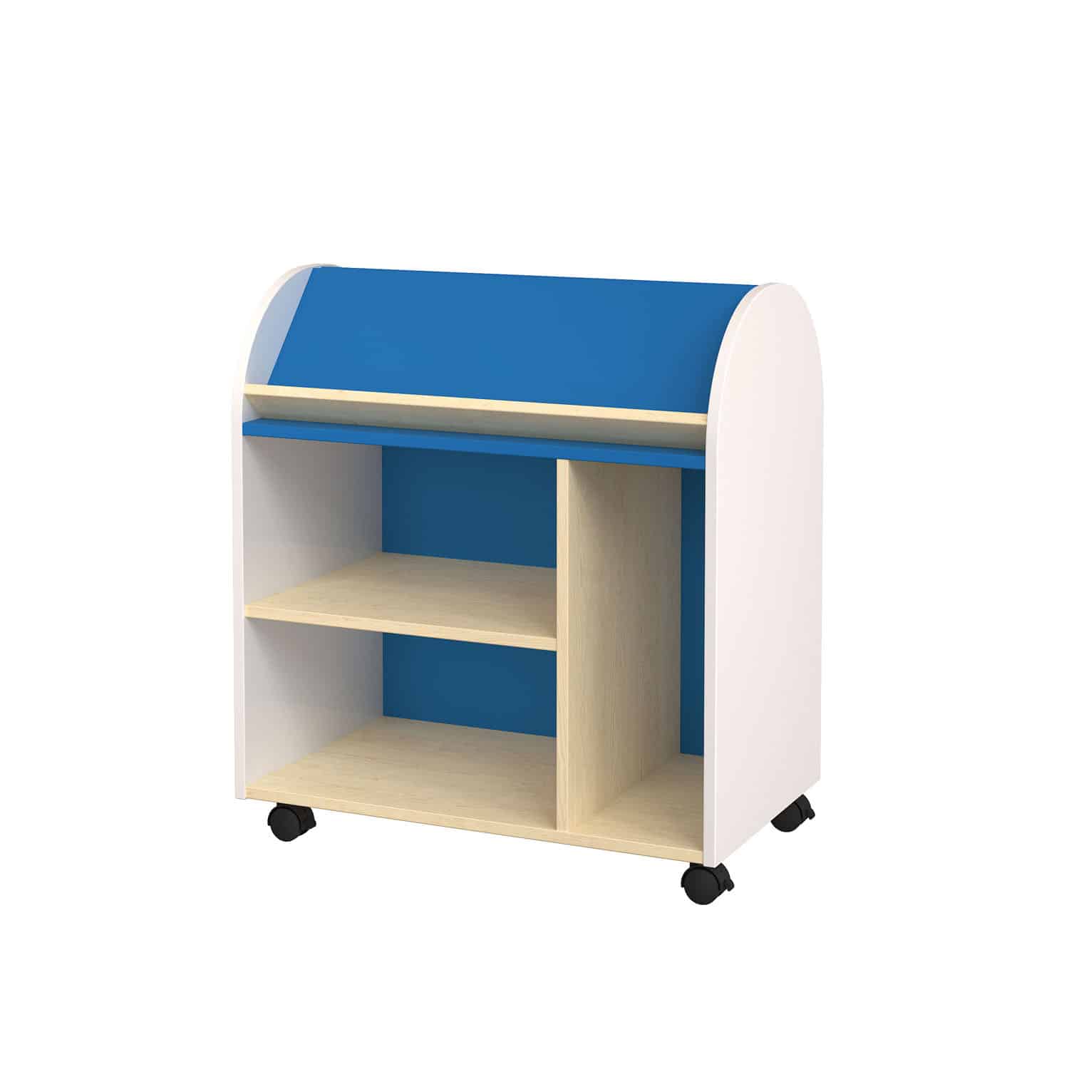 Herok Aspen Dry Erase Angled Book Trolley - Image 3