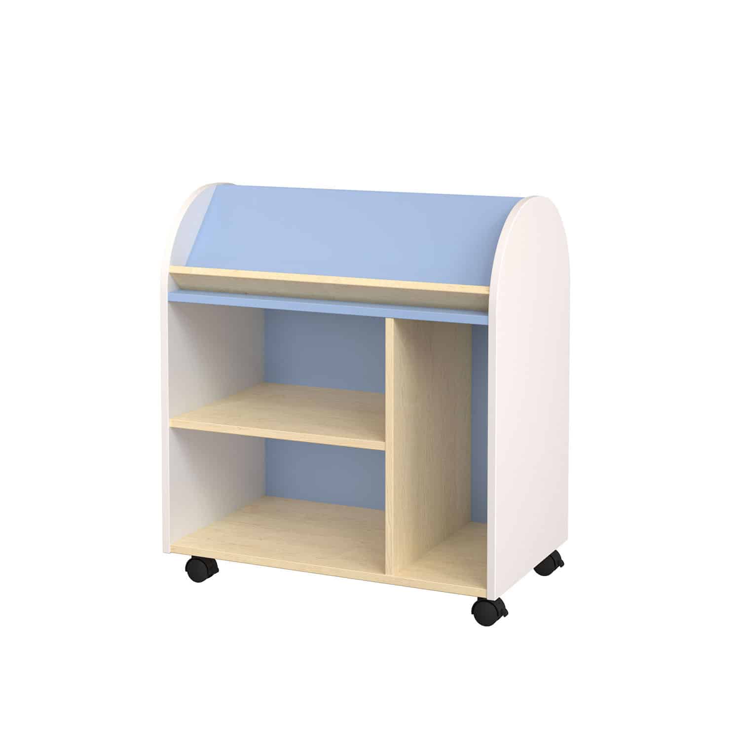 Herok Aspen Dry Erase Angled Book Trolley - Image 4
