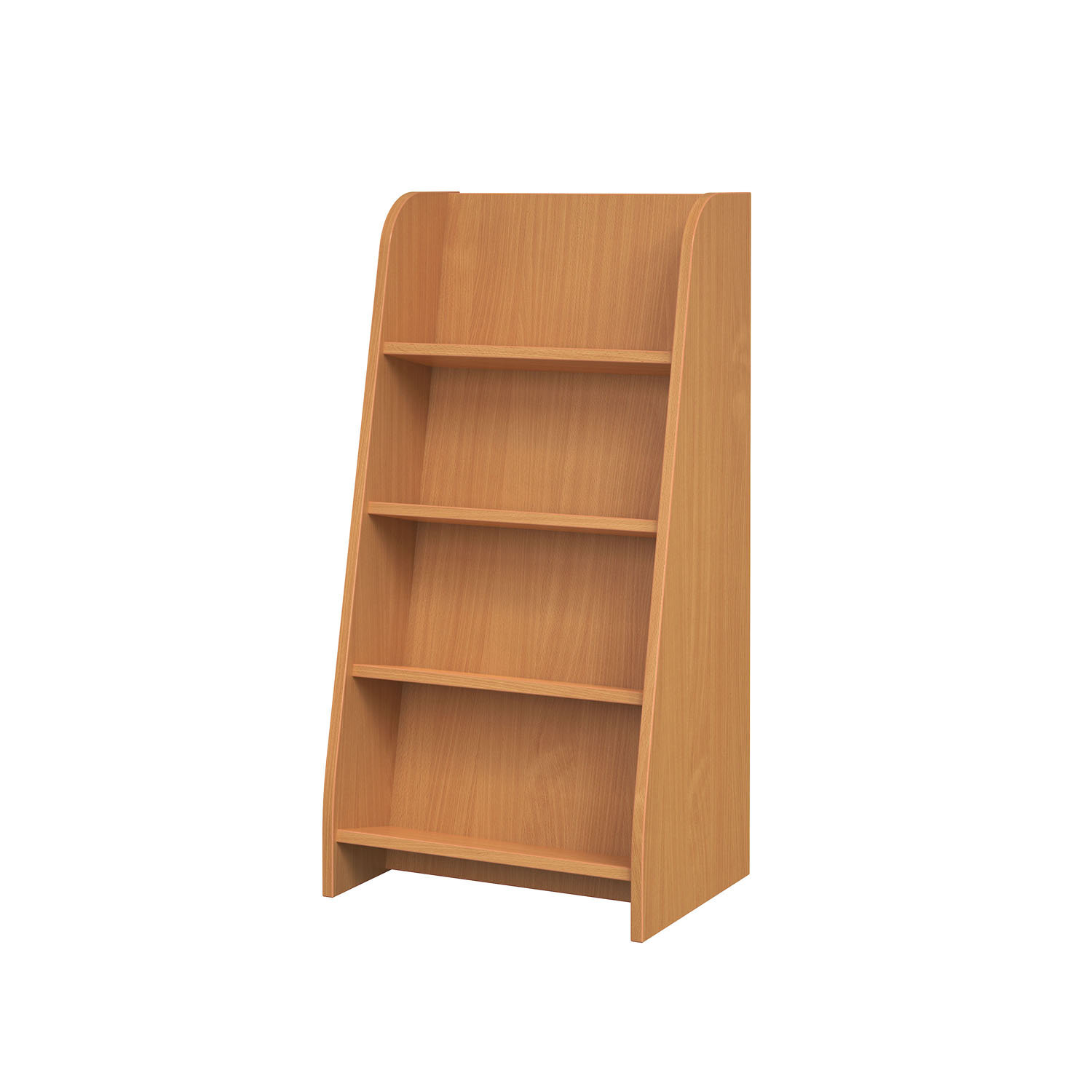 Herok Elm Angled Bookcase - Image 2